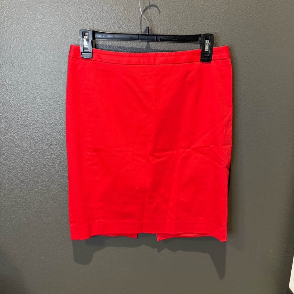 Express Bold Red Pencil Skirt
